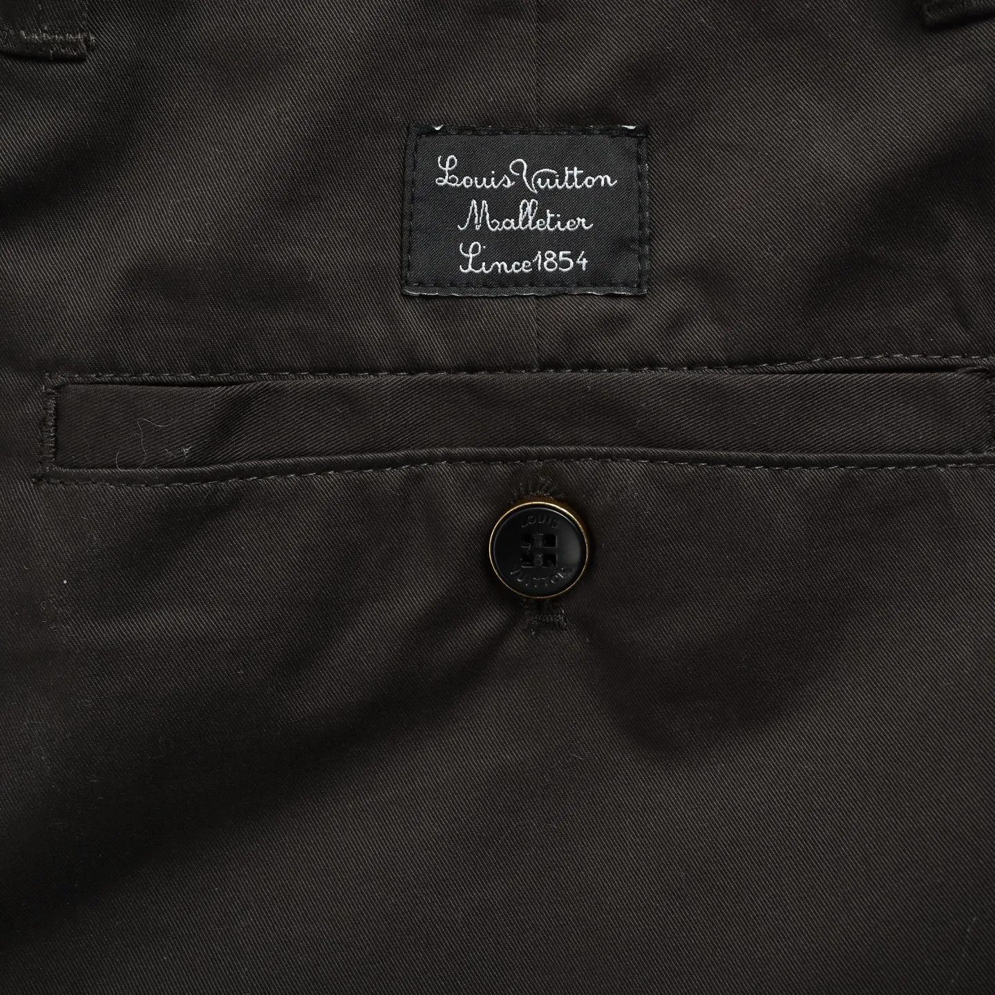Louis Vuitton/Louis Vuitton 25Fw presbyopic logo web plaid casual trousers